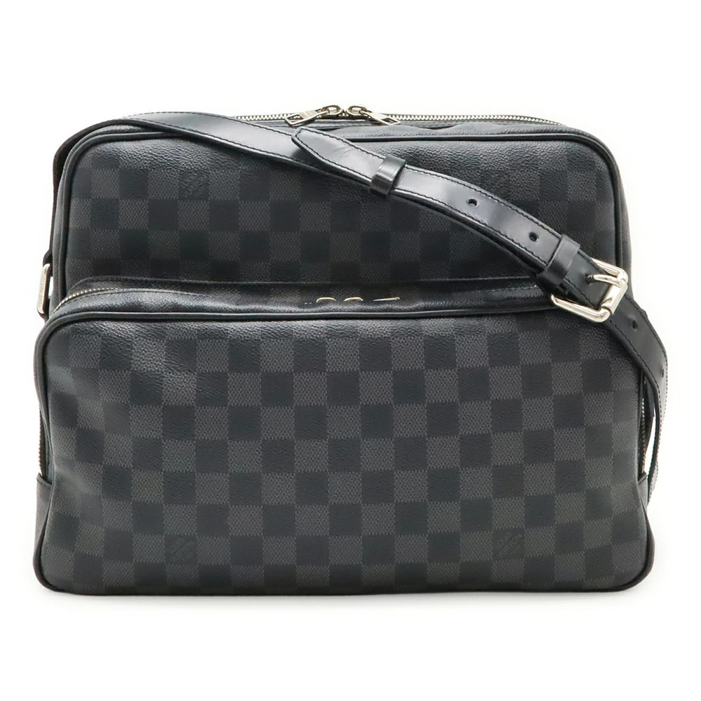 LOUIS VUITTON Damier Graphite Black Io Messenger Crossbody